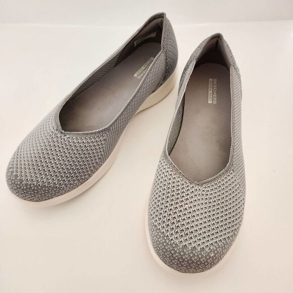 Skechers Gen5 Goga Mat Gray Grey 14745 Slip‎ On Shoes Size US 8 EU 38 - Picture 1 of 8